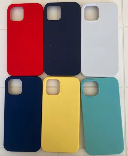 Cover Per Apple iPhone Tutti Modelli Custodia Silicone Originale e Colorata Slim