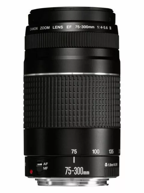 Canon EF 75-300mm f/4-5.6 III Telephoto Zoom Lens Brand New