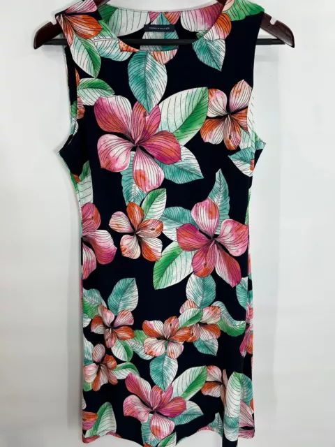 Tommy Hilfiger Women's Navy Floral Sheath Dress Size 8