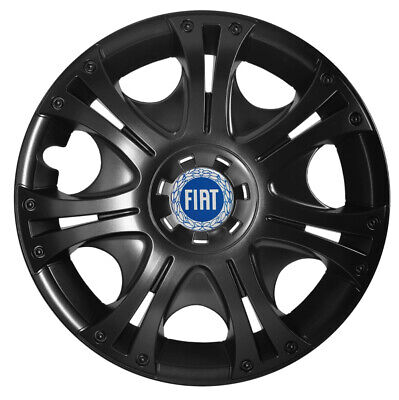 4x14" Wheel trims fit Fiat Punto Panda Doblo 500 14 inches black matt