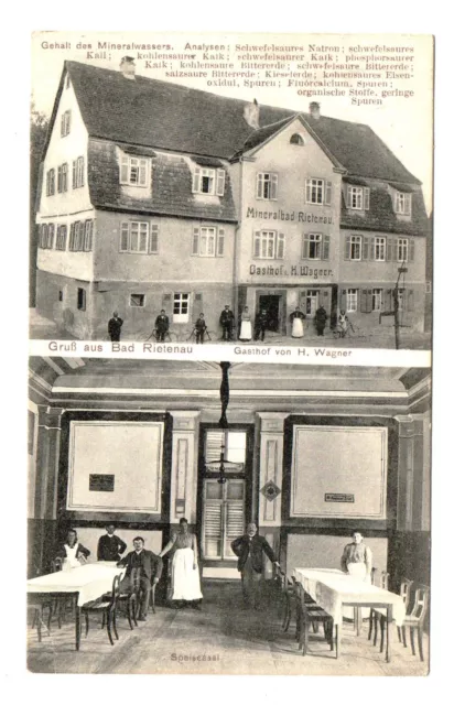 Bad Rietenau - Asbach 1912 inn by H. Wagner near Backnang Marbach Winnenden