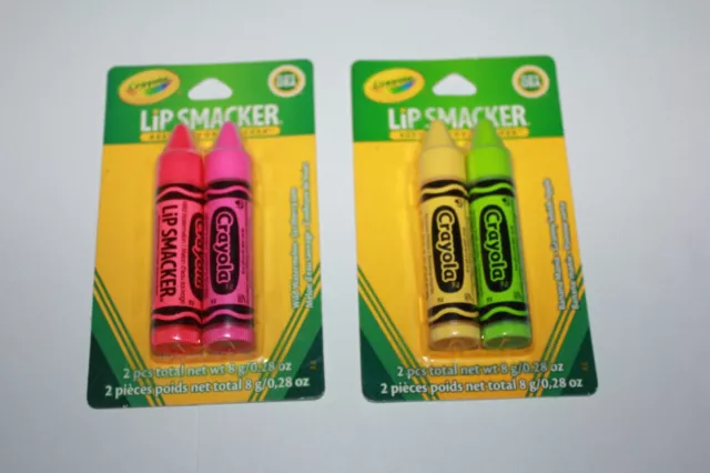 Lip Smacker Best Flavor Forever Crayola Lip Balm Lot Of 2 In Box