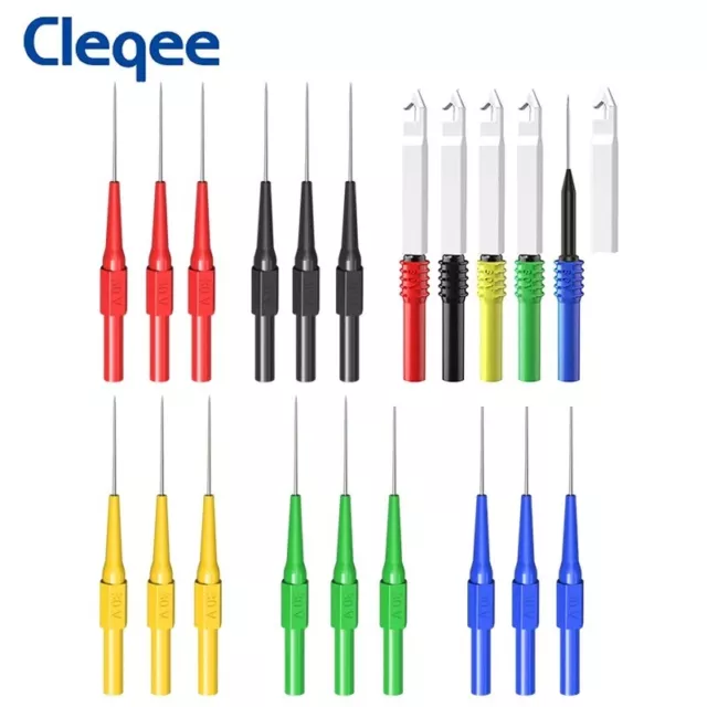 Cleqee Wire Piercing Probes Set 20PCS Insulation Back Probes Non-Destructive Pin