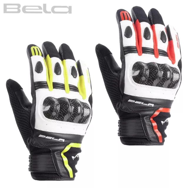 Guantes de moto de verano para hombre, guantes blindados con protección nudillos