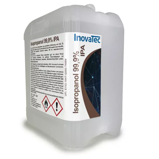 5,0Liter  Isopropanol  Isopropylalkohol  IPA  99,9 %   Top Qualität von INOVATEC