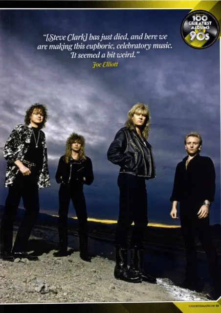 Ptp24 Magazine Picture/Article 11X9" Def Leppard