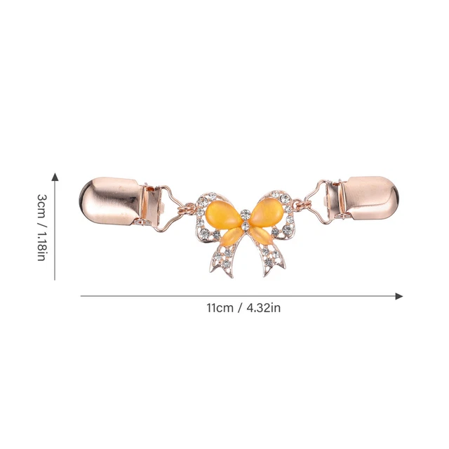 Pull Châle Clip Cardigan Broche Clip Femmes Robe Écharpe Broche Arc Pull Clip 2