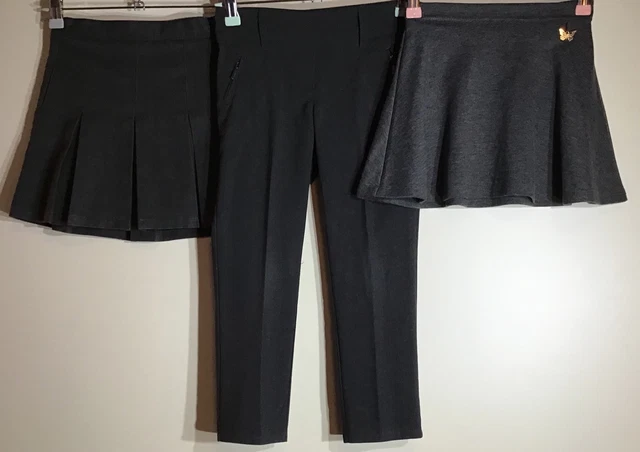 Girls School Uniform Bundle 4-5 TU M&S Navy Skirts
