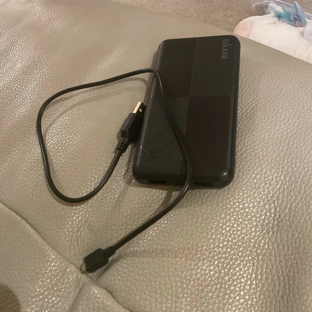 BSYYO SLIM POWER Bank 10000mAh Black USB-C/USB-A Compatible