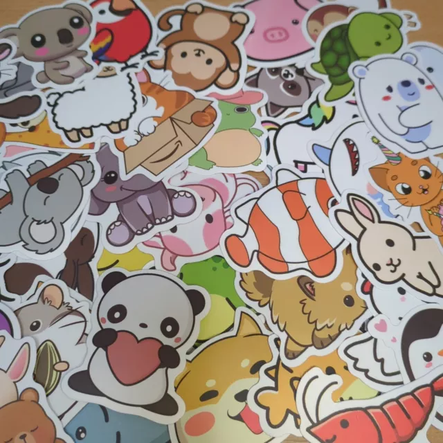 Cute Animal Stickers for Kids, Teens- 100pcs