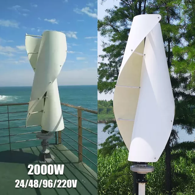 48V 96V 220V 2000W Vertikale Windgenerator Windrad Windturbine