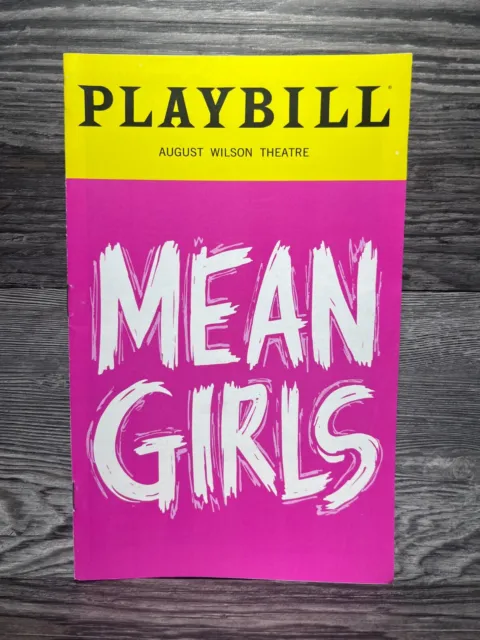 Mean Girls, Playbill, January 2020, August Wilson Theatre