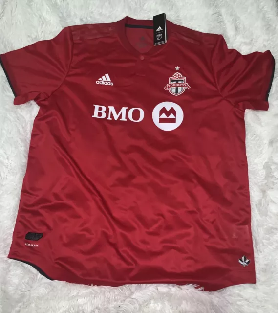 2019 Adidas Men’s Toronto FC Home Soccer MLS Jersey Red Size 2XL GE5902
