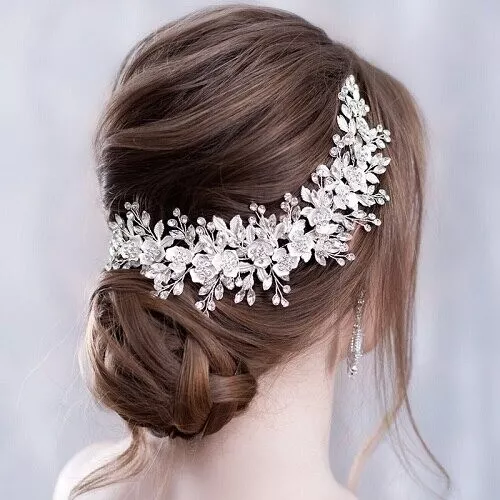 Flower Rhinestone Wedding Hair Accessory Bridal Headband Hairpin Bridal Jewelry