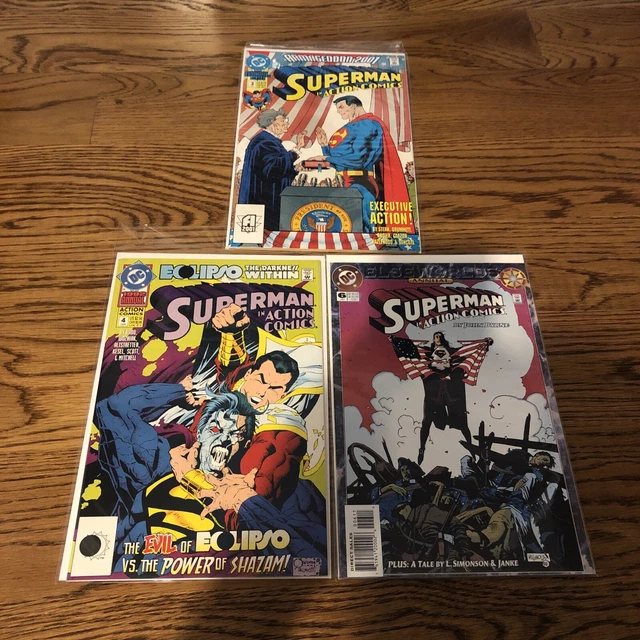 Superman In Action Comics Annuals Lot: 3, 4, 6 (NM, 1991, 92, 94, NM)
