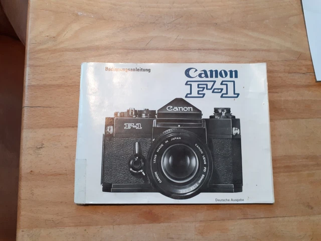 Bedienungsanleitung Canon F1