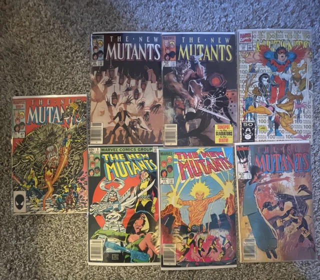 New Mutants : Random Comic Lot. Bagged And Boarded. Marvel: Sold Together