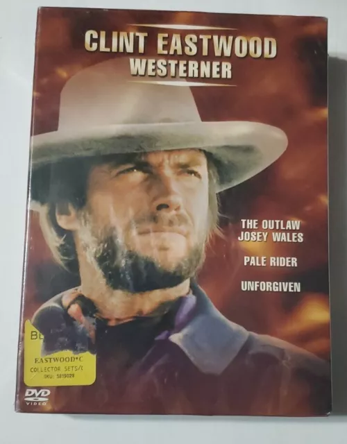 The Outlaw Josey Wales / Pale Rider / Unforgiven Dvd New And Sealed Clint Eastwo