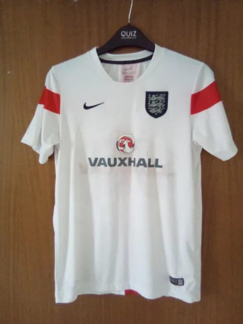 Top England FC Nike Training bianco Dri Fit unisex grande 147 158 cm età 14 16 anni