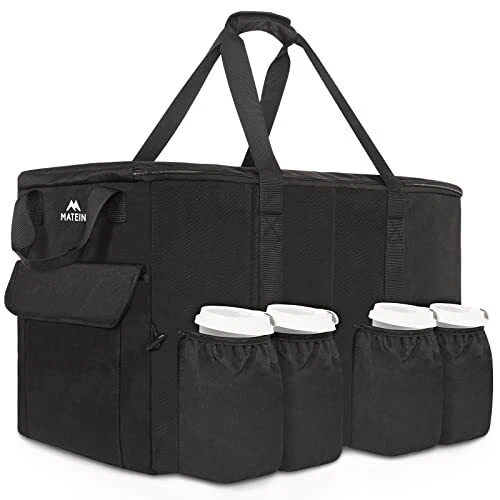 Food Delivery Bag XXL - 23x14x15 inches，Water Resistant Large Insulated Hot