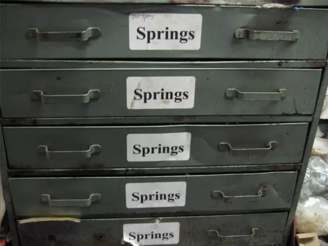 Die Springs Coil Tension Spring Various 5 Drawer Cabinet Spring Assortment Lot