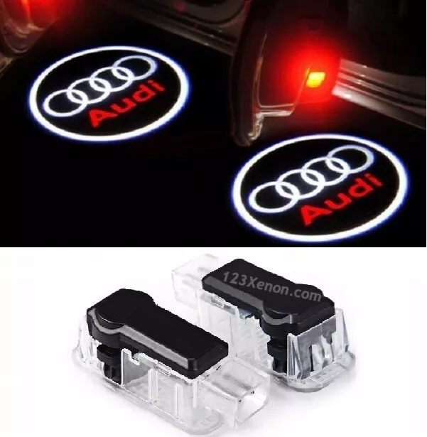 2 LUMIERE LED logo eclairage de portes pour Audi A1 A3 A4 A6 Q3 S3