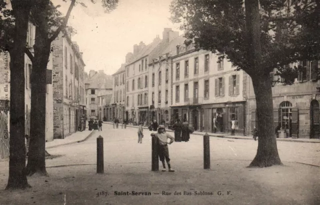 CPA 35 - SAINT-SERVAN (Ille et V.) - 4187. Rue des Bas-Sablons - GF