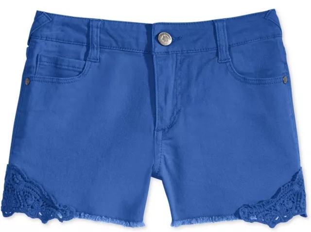 Epic Threads By Macy's Girls' Crochet Trim Shorts, City Blue, Size 10