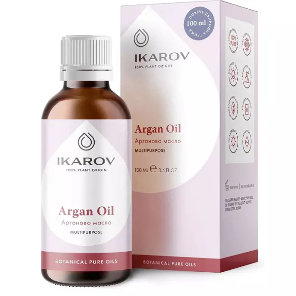 Ikarov Huile d'Argan Botanique Pure Hydratante pour la Peau 100 ml Vegan 2