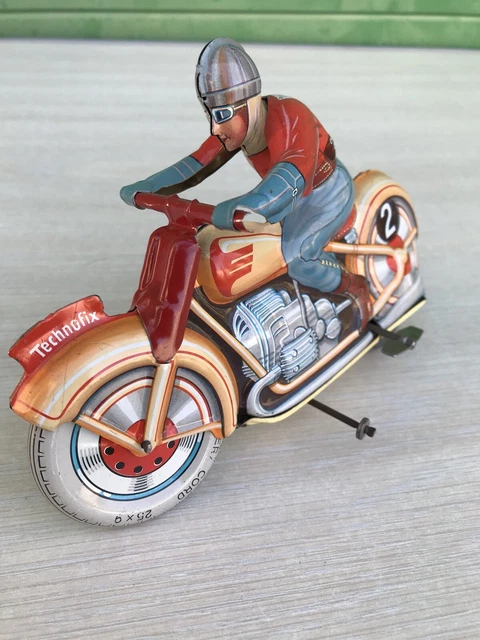 Moto ancienne jouet tole 1 - Collection