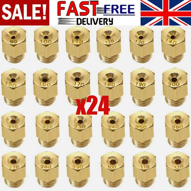 10x Hex Style Main Jets Kit For Mikuni VM TM TMX Carburetors – Sizes 300-390