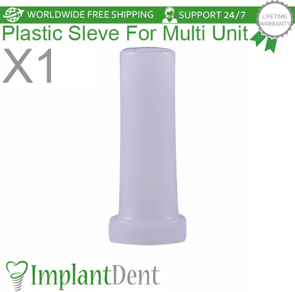 Plastic Sleeve For Straight/Angled Multi Unit 1.6mm Abutment Overdenture Dental