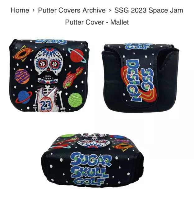 Sealed - Sugar Skull Golf Michael Jordan/Space Jam Mallet Cover