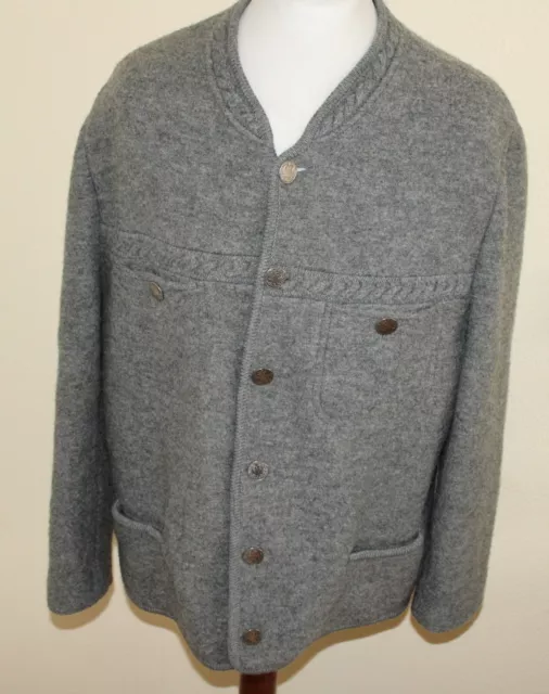 ARBER 100% WOLLE STRICK TIROLER TRACHTEN WALK JACKE FASCHING ,  Gr. 56