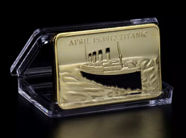 Novelty - TITANIC COMMEMORATIVE BAR IN CAPSULE. **UK BASED SELLER**