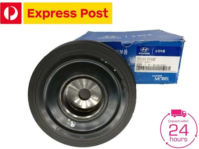 Genuine Crankshaft Pulley Harmonic Balancer – Fits 99-10 Hyundai/Kia 2.5L & 2.7L
