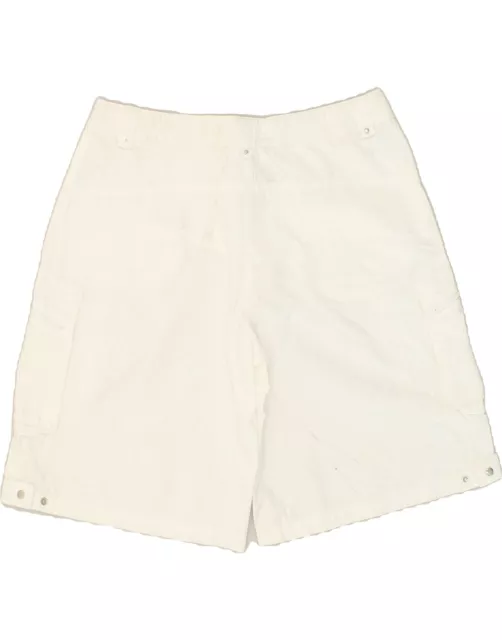 Brugi Damen-Cargoshorts IT 44 Medium W30 weiß Baumwolle JC11 2