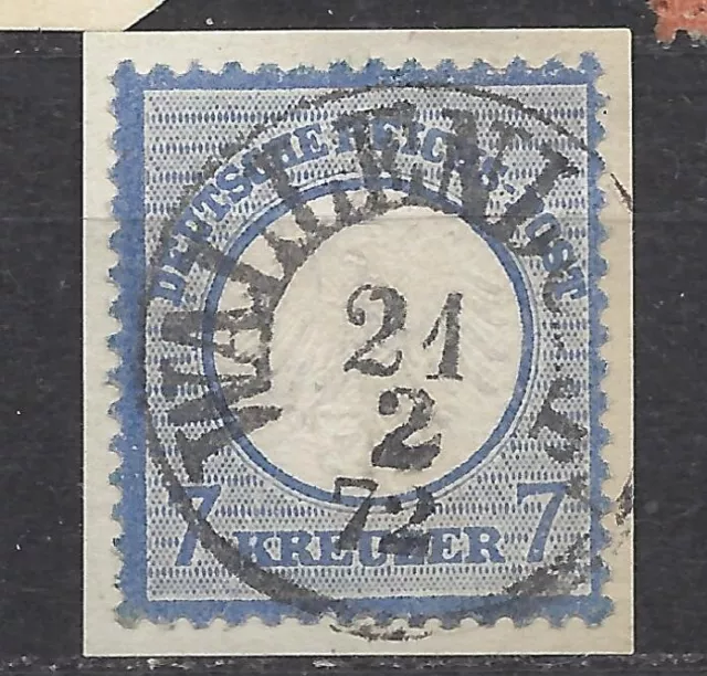 Deutsch . Reich: Nr. 1 , 7 Kreuzer, mit T&T-Stempel, Befund "Krug BPP ,Mi120.-