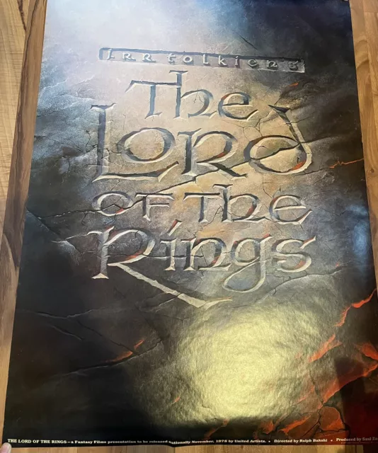 Lord of the Rings 1978 Ralph Bakshi Tolkien Advance Preview Original Poster RARE