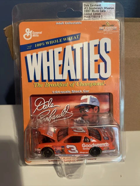 Dale Earnhardt #3 Goodwrench Wheaties 1997 Monte Carlo 1/64 Stock Car Action