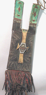 African Tuareg Original Jewelry Saharan Leather Pouch Purse Bag Niger Ethnix