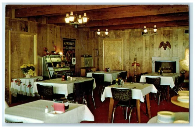 c1960 Money's Coffee Shop Honor Rainbow Trout Michigan Vintage Antique Postcard