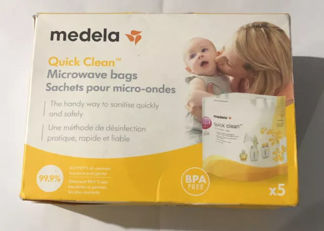 Medela Rapide Propre Micro-Onde Sacs, Stérilisateur Rapidement & Tir (Bouteille)