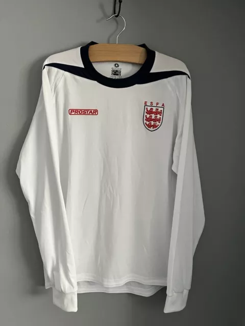 ESFA England Schools FA Match Football FC Shirt Jersey Prostar Size Medium RARE