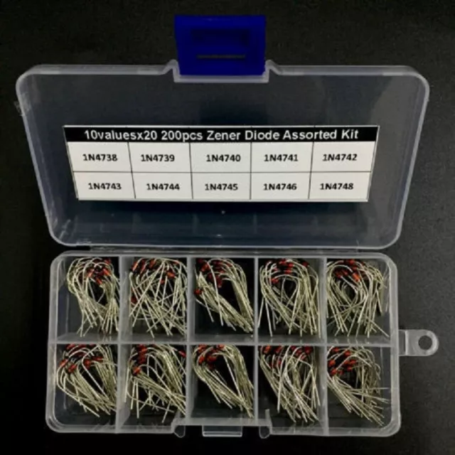 8.2V~22V Wholesale 10*20 Values 1W Zener diode Assorted Kit 1N4738~1N4748