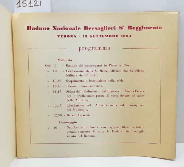 Al raduno Nazionale Bersaglieri dell' 8° reggimento Verona 13 settembre 1964 2