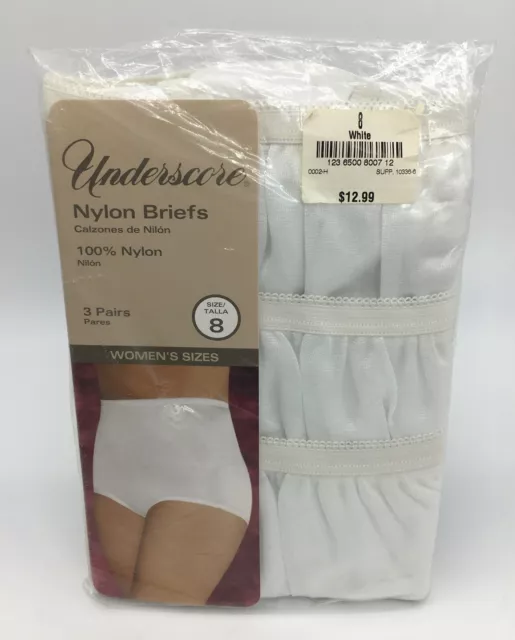 Underscore Nylon 3 Pack Microfiber High Cut Panty, Color: White - JCPenney