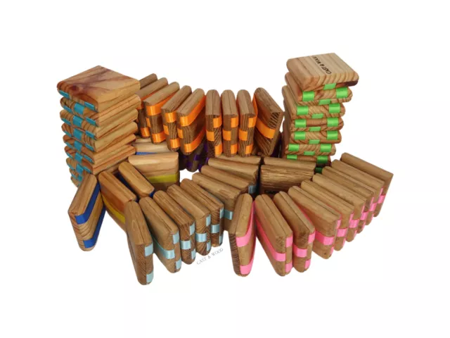 Jacobs Ladder Wooden Toy - Handmade Classic Fidget Puzzle Gift - Solid Oak