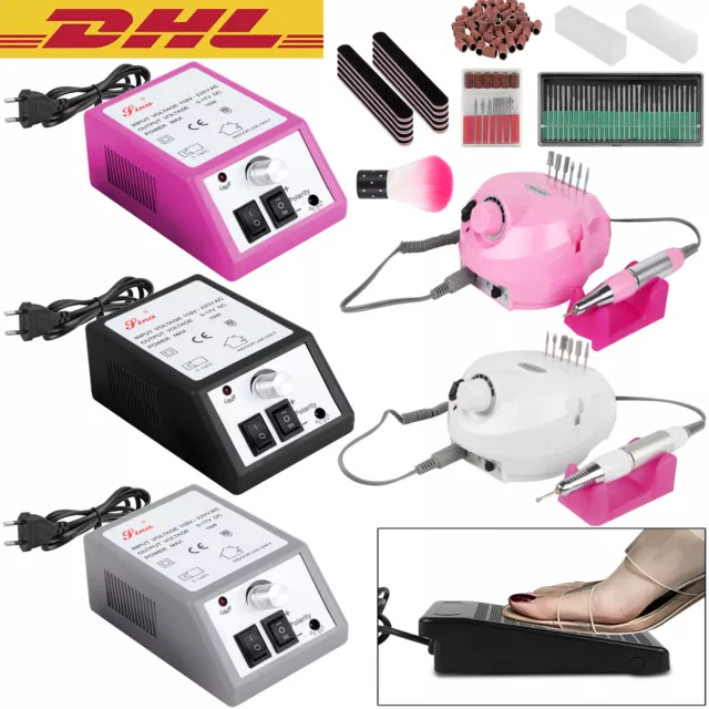 30000U/Min Elektrisch Nagelfräser Pediküre Maniküre Set Nagel Fräser Nailart Set