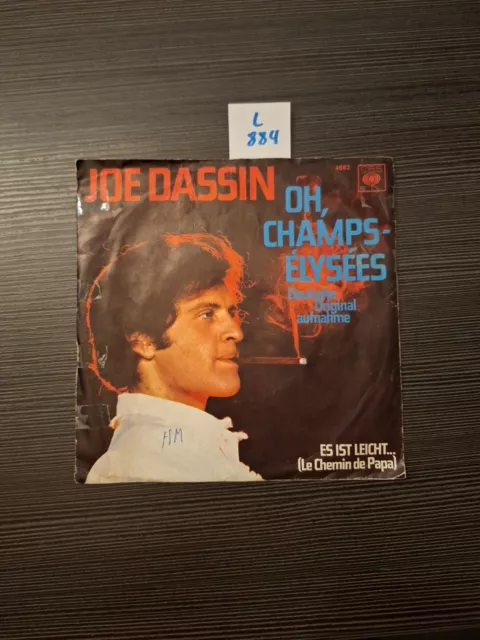 Joe Dassin - Oh, Champs-Elysees: Deutsche Version (7" Vinyl-Single Germany 1969)